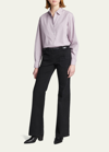 Nili Lotan Yorke Poplin Shirt In Light Blue