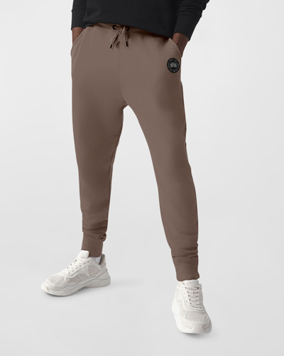Canada Goose Huron Logo-patch Track Pants In Beige