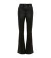 JW ANDERSON LEATHER FLARED TROUSERS