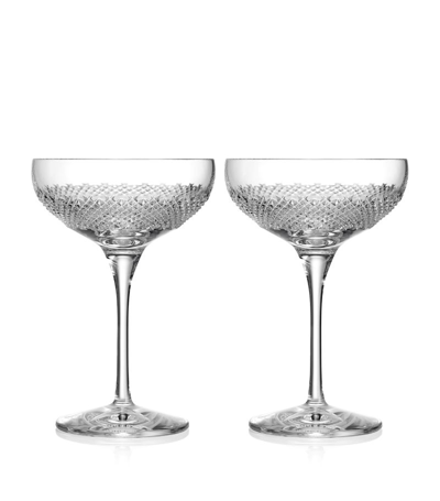 Waterford X Luther Vandross Set Of 2 Champagne Coupes (280ml) In Clear