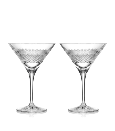 Waterford X Luther Vandross Set Of 2 Martini Glasses (125ml) In Clear