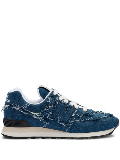 Miu Miu X New Balance 574 牛仔运动鞋 In Denim