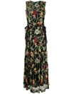 RACHEL GILBERT LOTUS FLORAL-EMBROIDERY MAXI DRESS