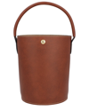Longchamp Epure Small Leather Bucket Bag In Brown