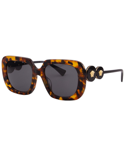 Versace Unisex Ve4434f 54mm Sunglasses In Brown