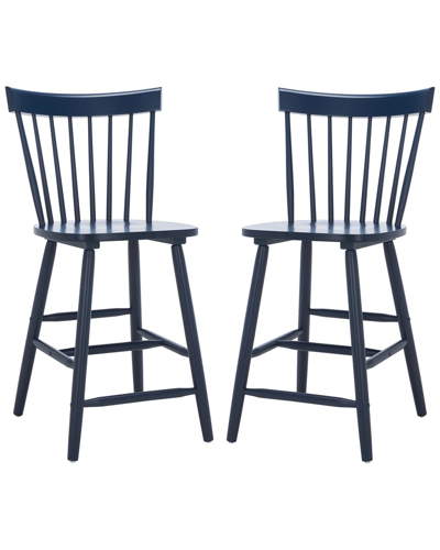 SAFAVIEH SAFAVIEH SET OF 2 PROVIDENCE COUNTER STOOLS