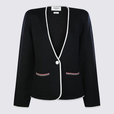 Thom Browne Jackets And Vests In Blue