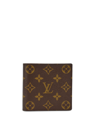 Pre-owned Louis Vuitton 2008  Portefeuille Marco Wallet In Brown