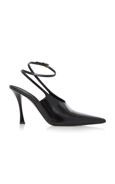 Givenchy Show Patent Leather Slingback Pumps In Black