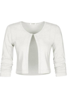 DOLCEZZA BASIC ESSENTIAL FRONT TIE CARDIGAN IN WHITE