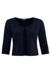 DOLCEZZA BASIC ESSENTIAL FRONT TIE CARDIGAN IN NAVY