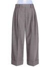 ALEXANDER WANG ALEXANDER WANG TAILORED TROUSER WITH EXPOSED BOXER CLOTHING