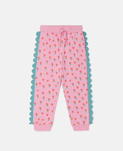 Stella Mccartney Tulip Print Joggers In Pink