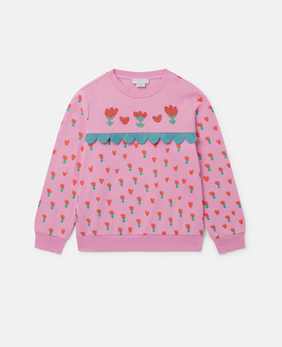 Stella Mccartney Tulip Print Sweatshirt In Pink