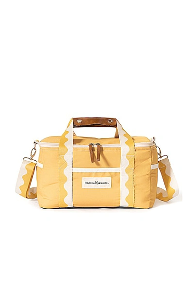 Business & Pleasure Co. Cooler Tote Bag 冷却包 – Malibu Mimosa Yellow Stripe In Riviera Mimosa