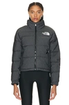 The North Face 92 Reversible Nuptse Jacket In Tnf Black Denim