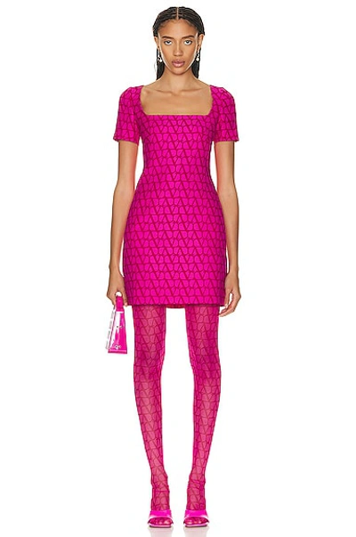 Valentino Iconographe Dress In Pink