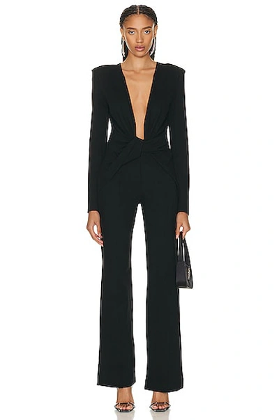 Gauge81 Phil Ruched Jumpsuit In Black