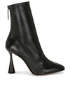 Aquazzura 95mm Amore Leather Ankle Boots In Black