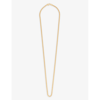 TOM WOOD CURB 18CT YELLOW-GOLD PLATED STERLING-SILVER NECKLACE