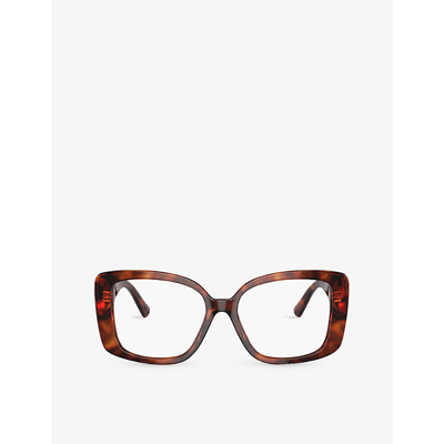 Tiffany & Co Tf2235 Tortoiseshell-pattern Square-frame Acetate Sunglasses In Brown