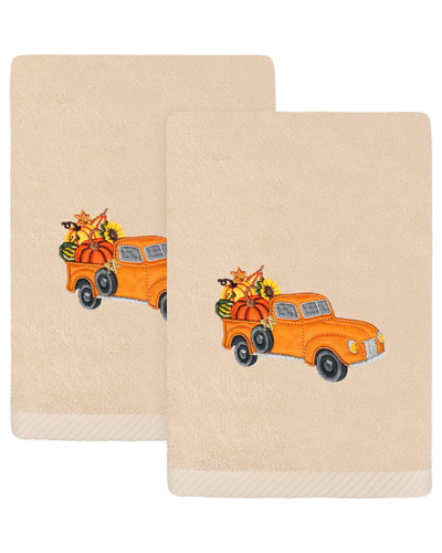 Linum Home Textiles Autumn Truck Turkish Cotton Hand Towels
