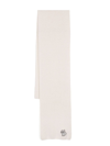 Karl Lagerfeld Ikon 2.0 Wool Scarf In Neutrals