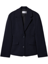 Off-white Single-breasted Structured Blazer In Blue