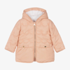 CHLOÉ GIRLS PINK QUILTED COAT