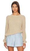 One Grey Day Raleigh Pullover In Latte