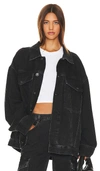 Agolde Wayne Distressed Denim Jacket In Spider