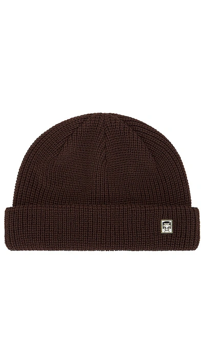 Obey Beanie In Light Brown