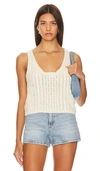FREE PEOPLE HIGH TIDE CABLE TANK