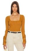 Free People Oberteil Could I Love You More In Tiger Eye