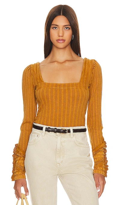Free People Oberteil Could I Love You More In Tiger Eye
