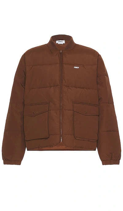 Obey Charlie Jacket In Sepia