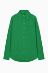 Cos Woman Shirt Green Size 4 Cotton