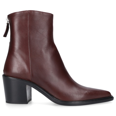Pomme D'or Ankle Boots 5531 Calfskin In Brown