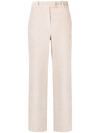 Circolo 1901 Straight-leg Cotton Trousers In Beige