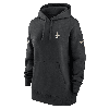 Nike Women's Sideline Club (nfl New Orleans Saints) Pullover Hoodie In Black