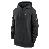 Nike Women's Sideline Club (nfl Atlanta Falcons) Pullover Hoodie In Black