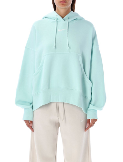 Nike Women's  Sportswear Phoenix Fleece Over-oversized Pullover Hoodie In Jade Ice/sail 