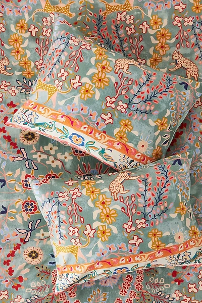 Anthropologie Lacey Organic Cotton Pillowcases, Set Of 2 In Multi