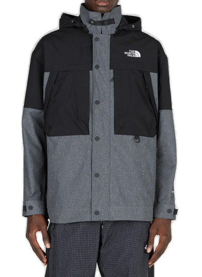 The North Face Logo Print Hooded Jacket In Multi