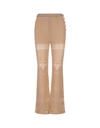 RABANNE PACO RABANNE FLARED KNITTED TROUSERS