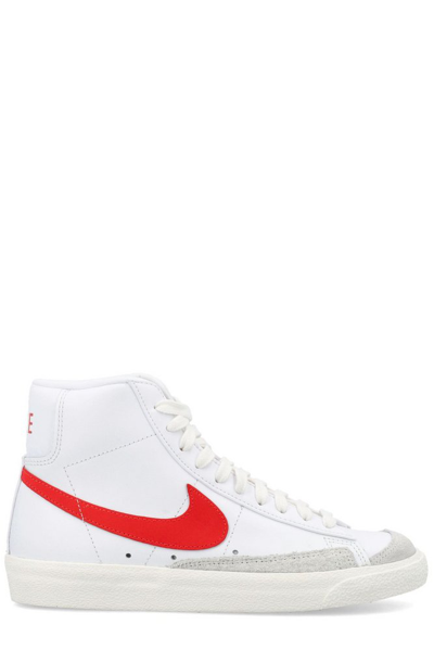 Nike Blazer Mid 77 Lace In White/habanero Red-sail