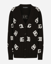 DOLCE & GABBANA WOOL CARDIGAN WITH DG INLAY