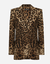 Dolce & Gabbana Animal Print Double-breasted Blazer In Animal Print