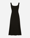 Dolce & Gabbana Calf-length Cady Dress In Black