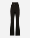 Dolce & Gabbana Milano Pants With Buttons In Black